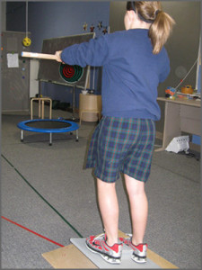 Vision therapy "ball games"